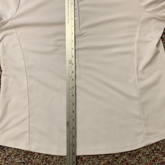 Tribal NWOT White Tennis/Golf Short Sleeve Performance Polo Shirt Size XL - Picture 10 of 10